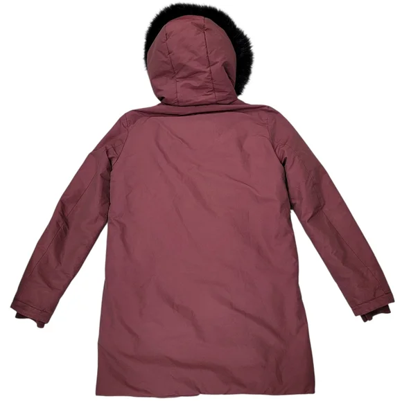 Zara Parka Acolchada Water Repellent Winter Coat Faux Fur Hooded Women’s Small - Picture 3 of 16